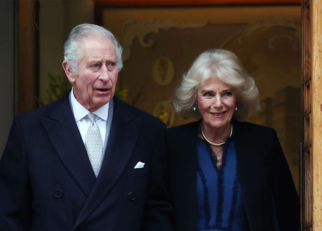 Queen Camilla and King Charles depart the London Clinic