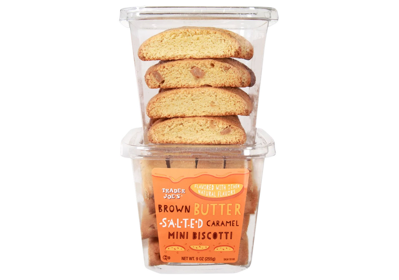 trader joes brown butter salted caramel mini biscotti