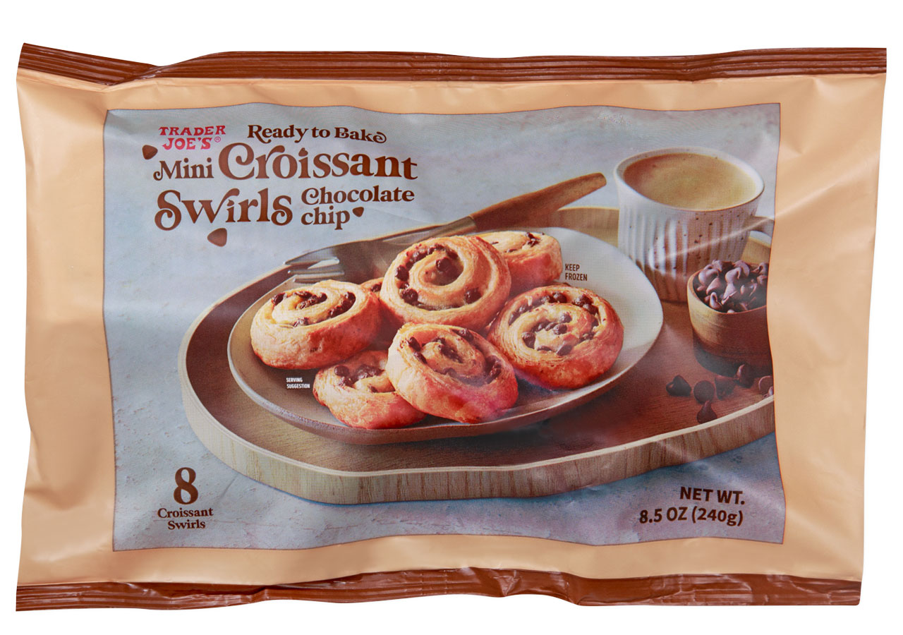 trader joes mini chocolate chip croissant swirls