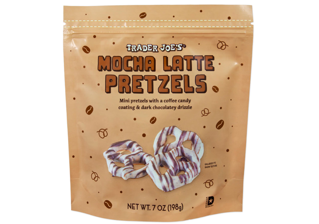 trader joes mocha latte pretzels