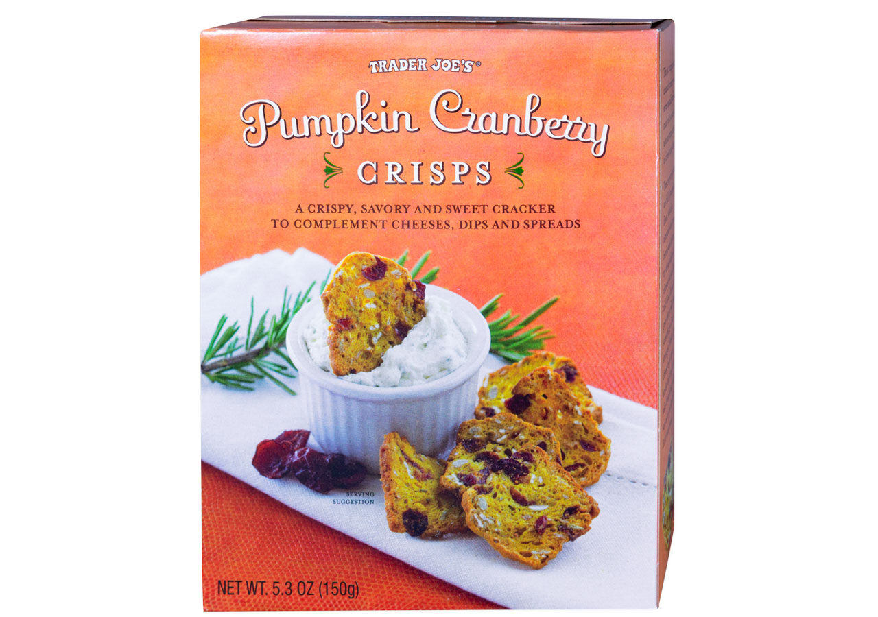 trader joes pumpkin cranberry crisps