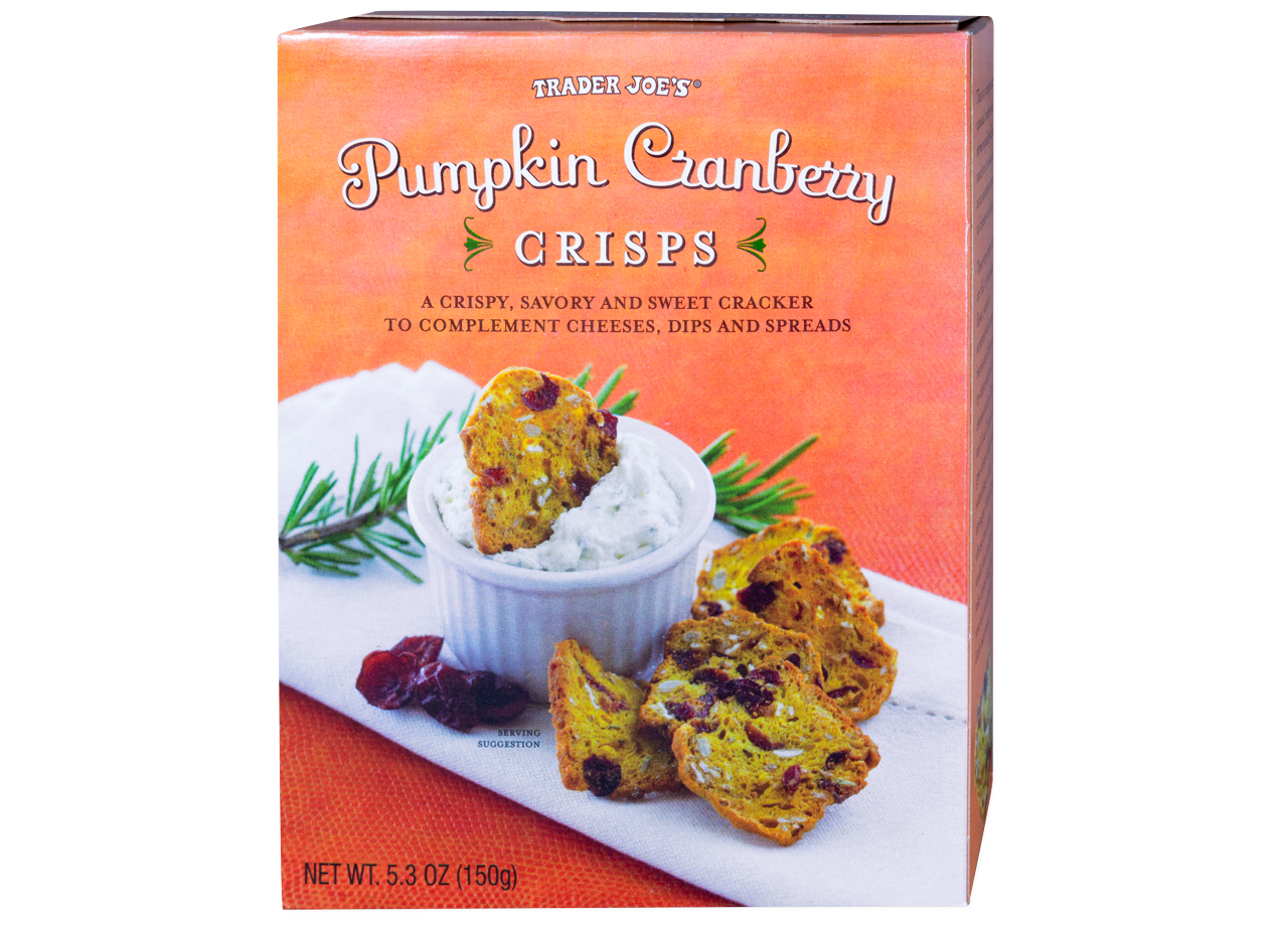 trader joes pumpkin cranberry crisps