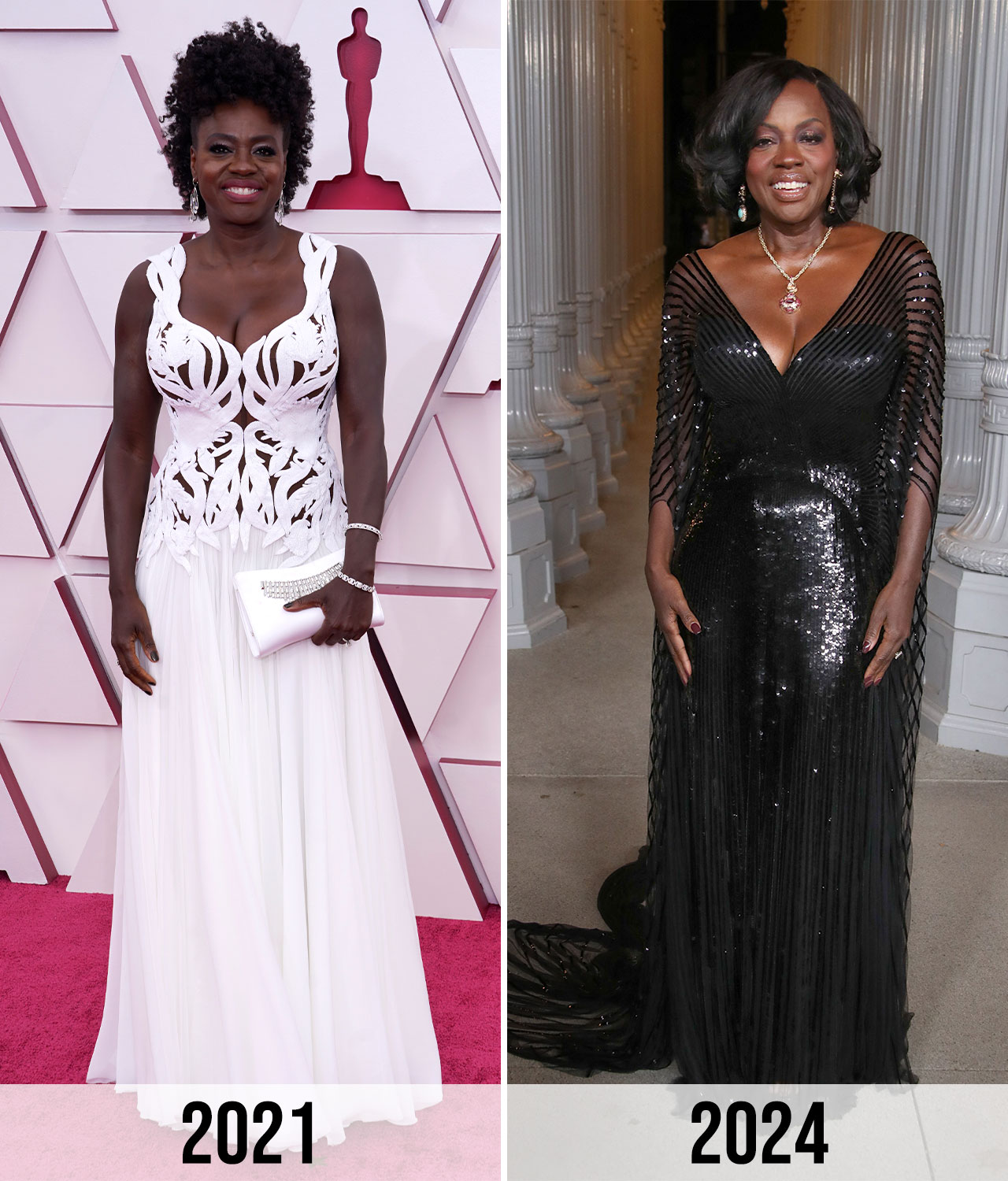 Viola Davis before after weight loss 2021 to 2024