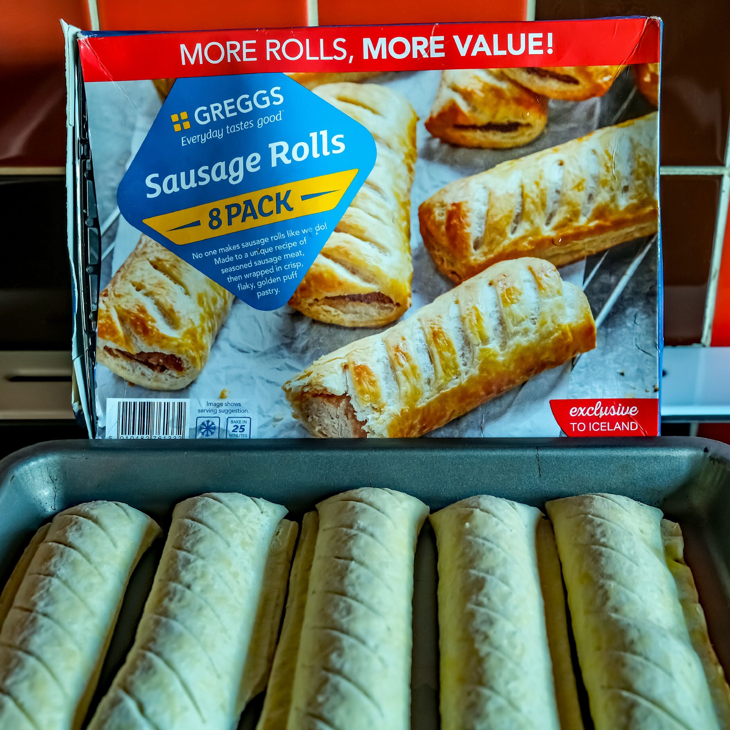 greggs frozen sausage rolls