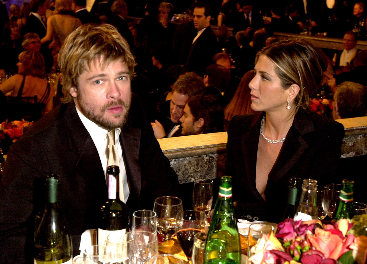 Brad Pitt Jennifer Aniston Golden Globes 2002