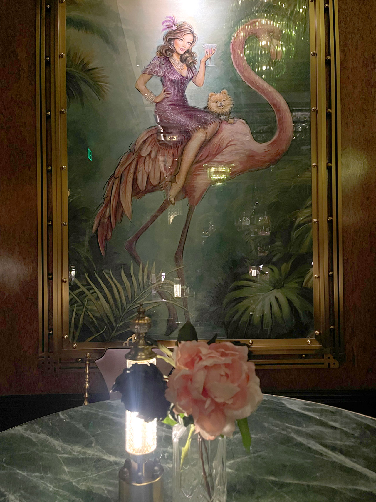 Flamingo Artwork At Pinky's By Vanderpump At Flamingo Las Vegas