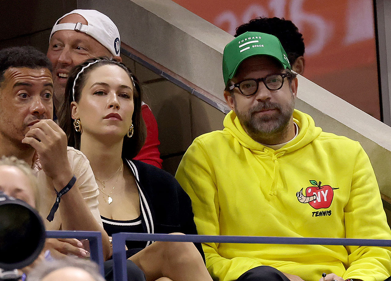 Jason Sudeikis and Elsie Hewitt US Open 2024