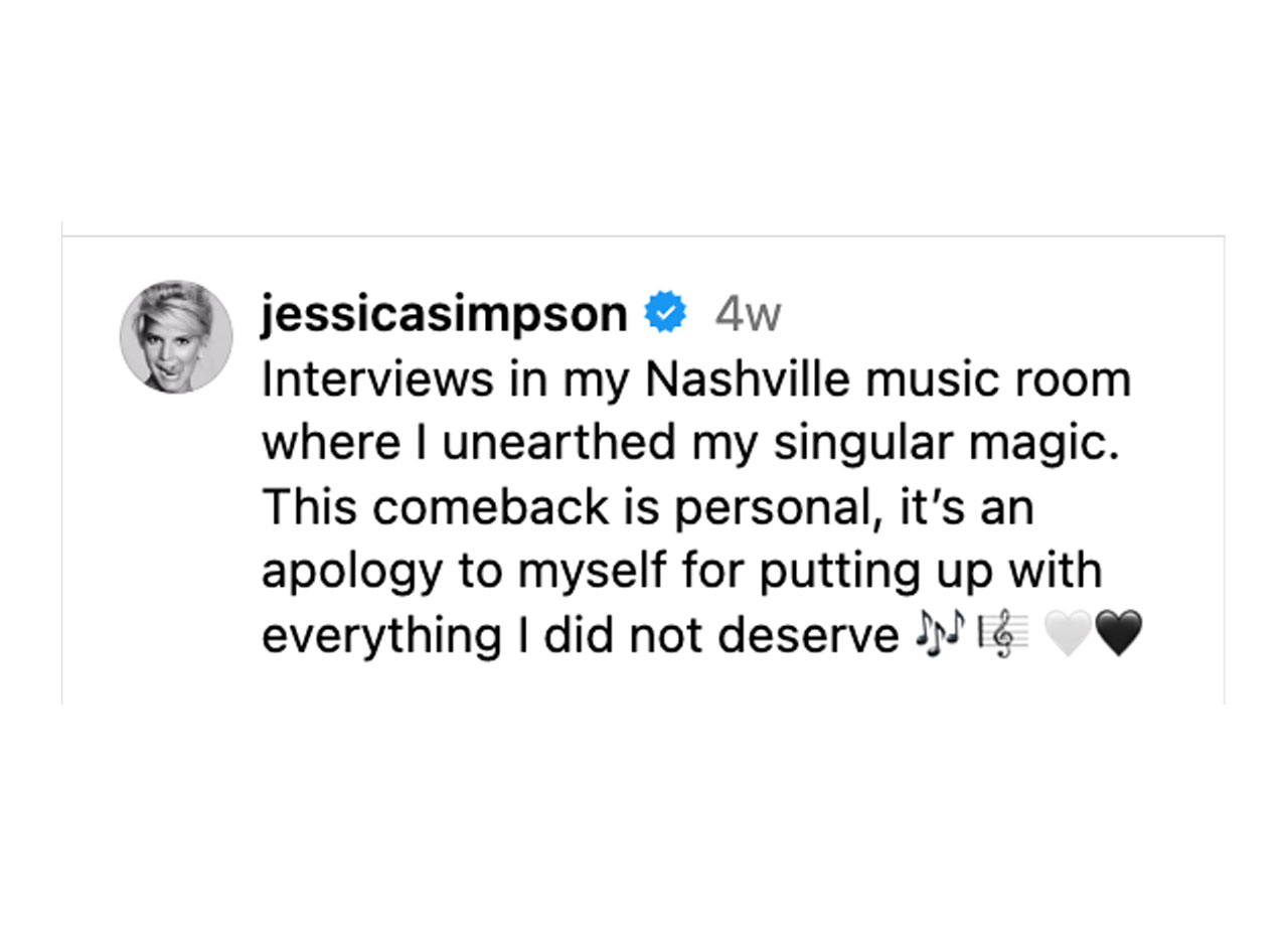 jessica simpson instagram caption