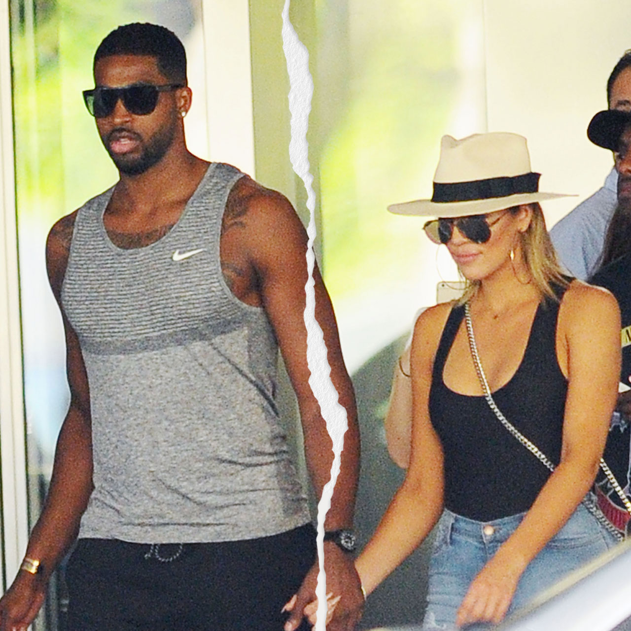 Khloe Kardashian and Tristan Thompson ripped photo