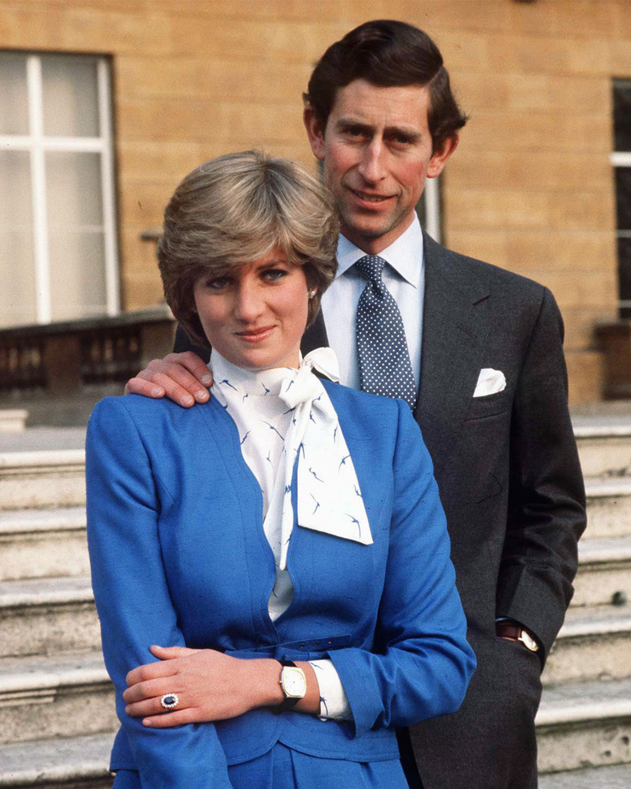 King Charles with Princess Diana