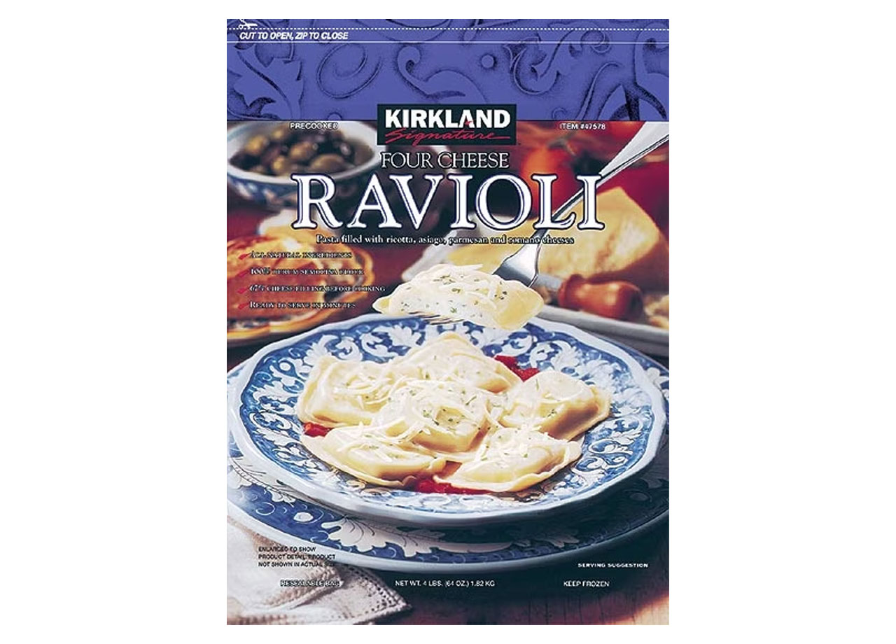 kirkland signature four cheese frozen ravioli