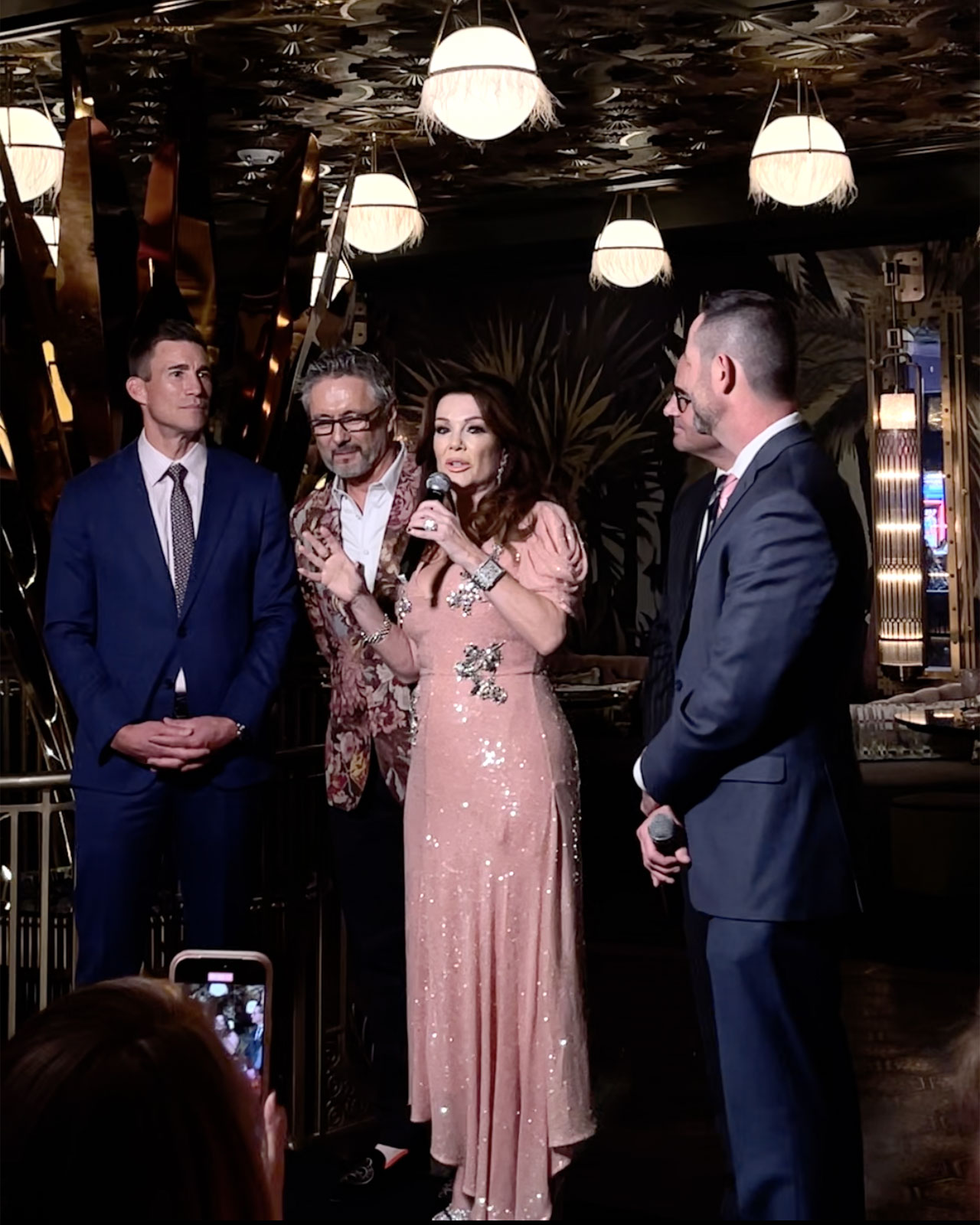 Lisa Vanderpump Greets Guests At Pinky's By Vanderpump At Flamingo Las Vegas