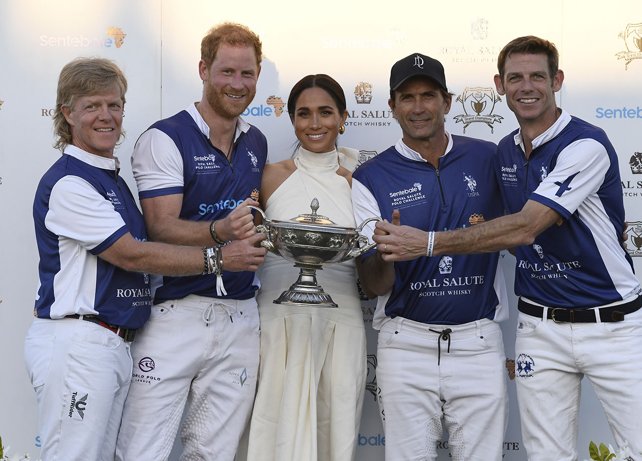 Prince Harry and Meghan Markle Royal Salute Polo Challenge