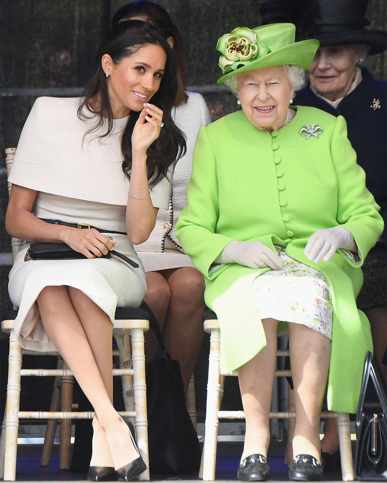 Meghan Markle and Queen Elizabeth visit Mersey Gateway Bridge