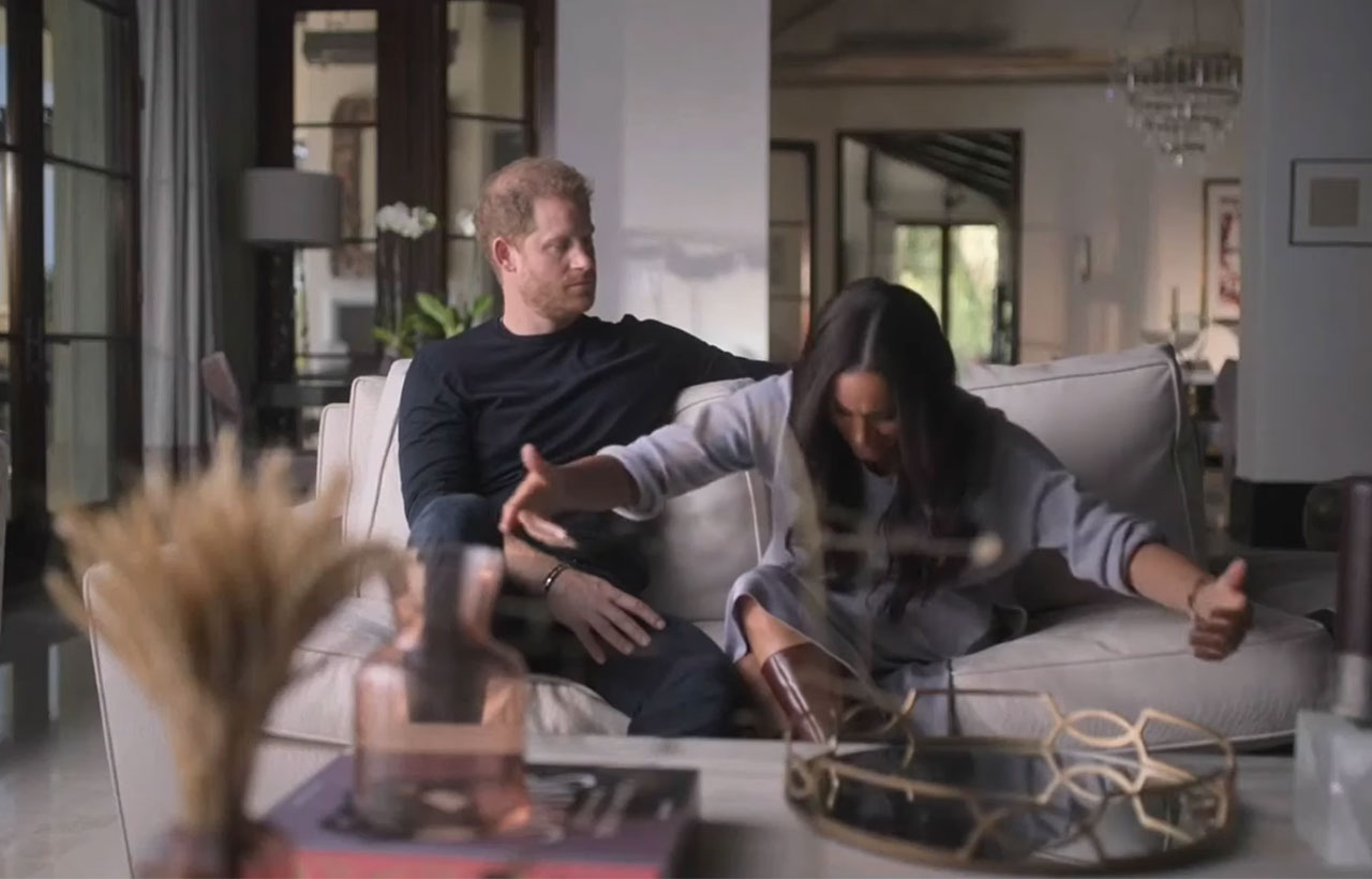 Meghan Markle mocking curtsying on Netflix docuseries