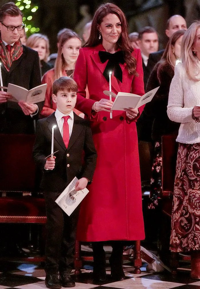 Prince Louis and Kate Middleton Together at Christmas carol service