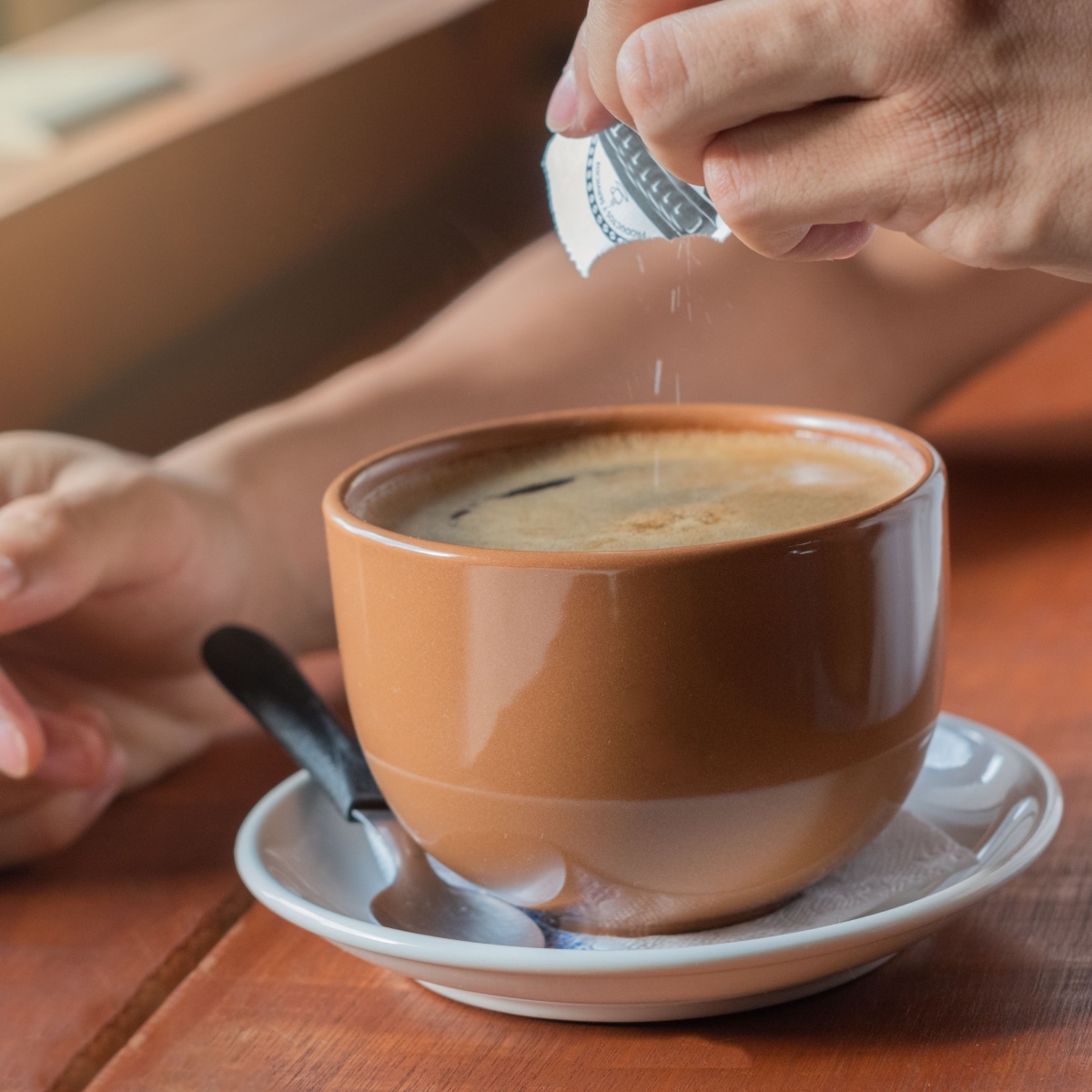 coffee with artificial sweetener