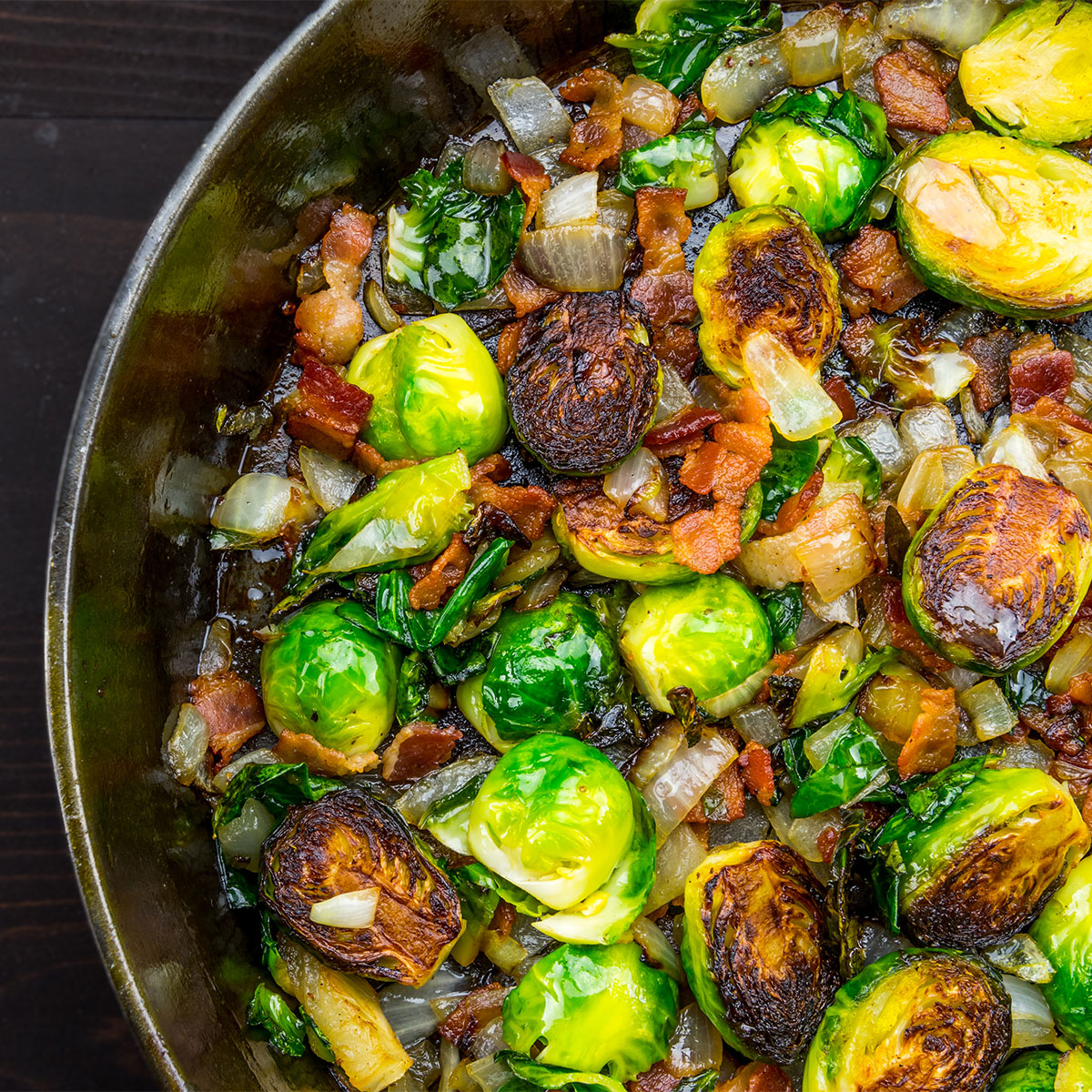 brussels sprouts with bacon and onions