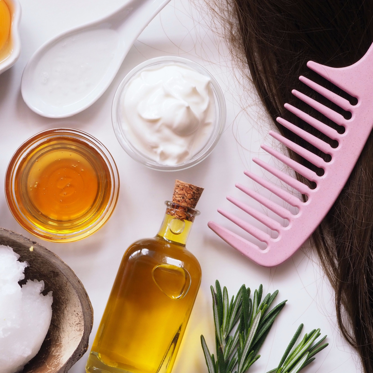 hair oils with brush