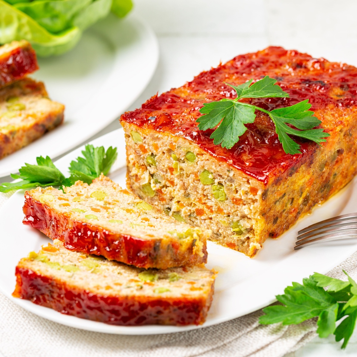 turkey homemade meatloaf plate