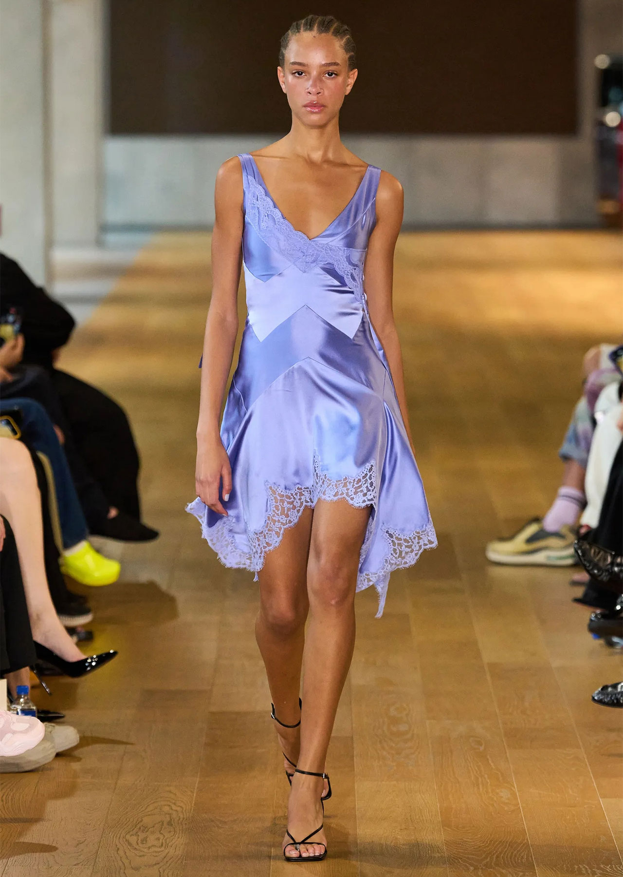 Monse purple dress runway NYFW 2024