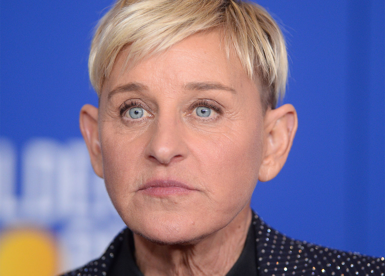 Ellen DeGeneres looking sad