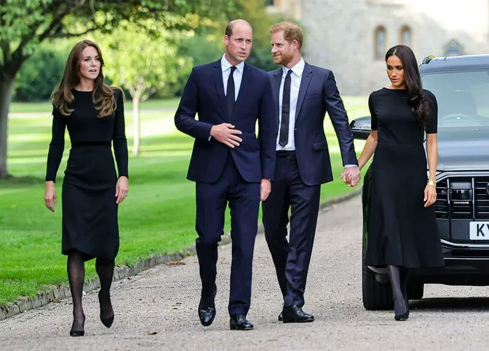 Prince William Kate Middleton Prince Harry Meghan Markle Windsor Castle