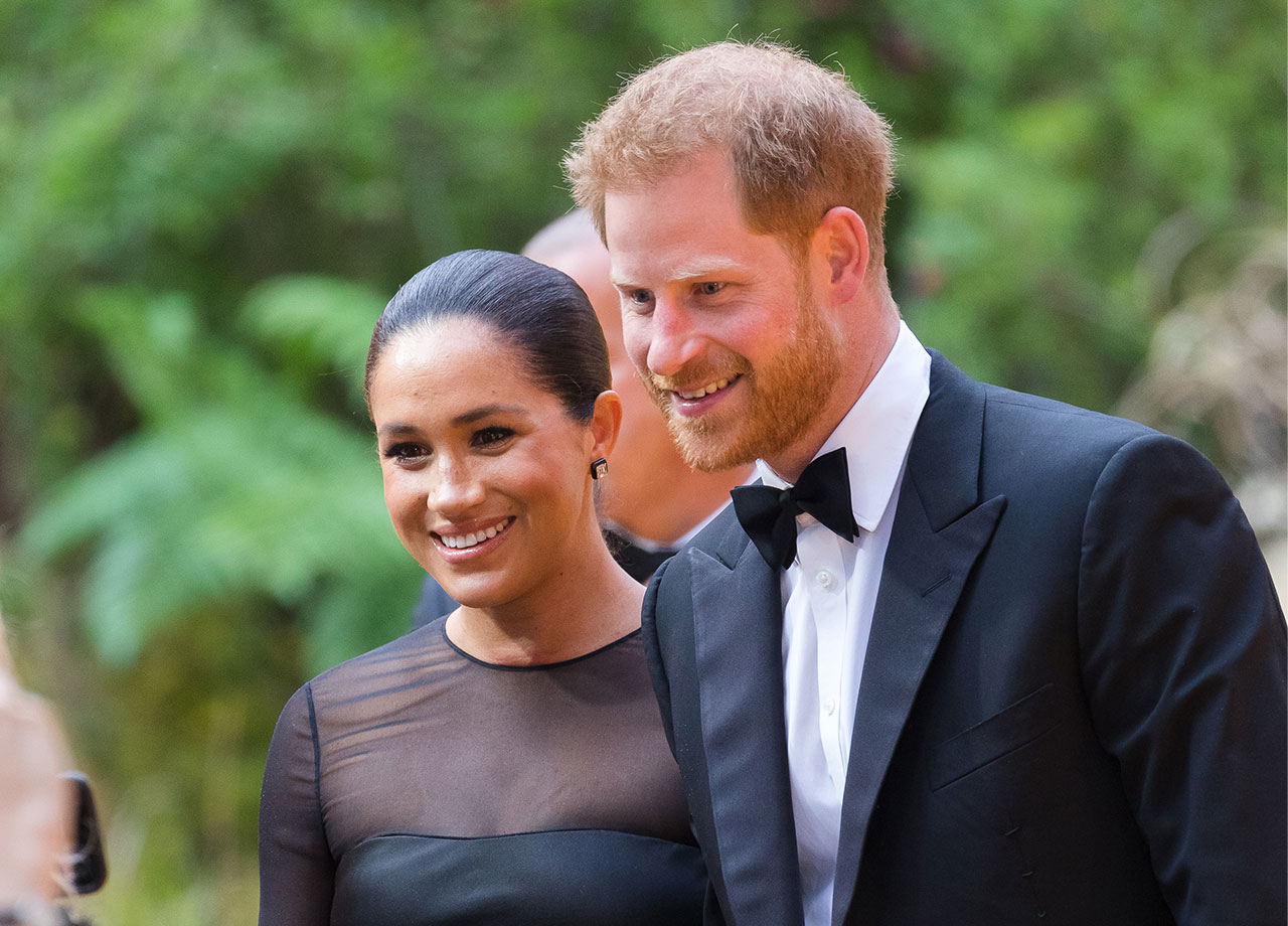 Prince Harry and Meghan Markle at The Lion King premiere in London