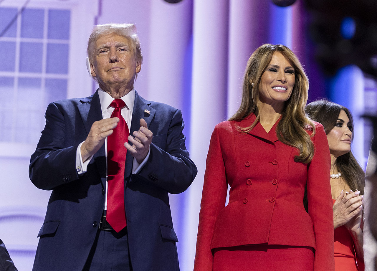 Melania Trump and Donald Trump RNC 2024