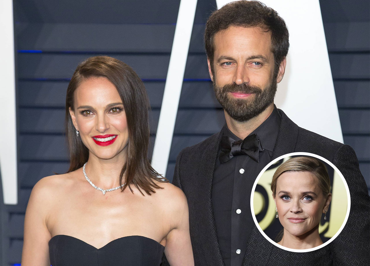 Natalie Portman and Benjamin Millepied and Reese Witherspoon