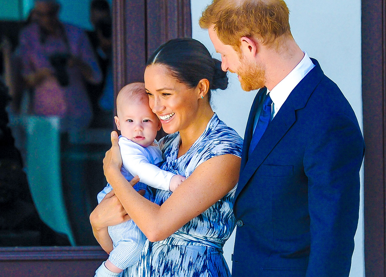 Prince Harry and Meghan Markle with baby Archie