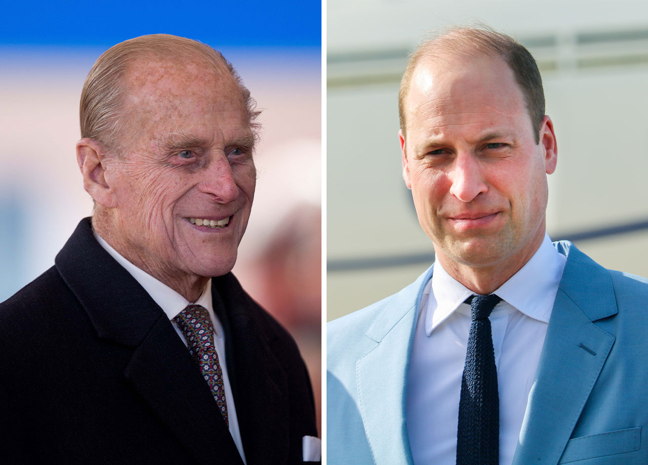 Prince William and Prince Philip