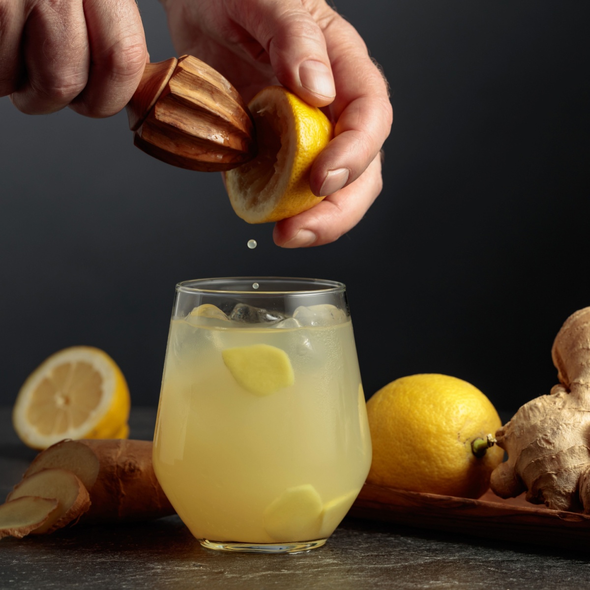 lemon ginger honey drink