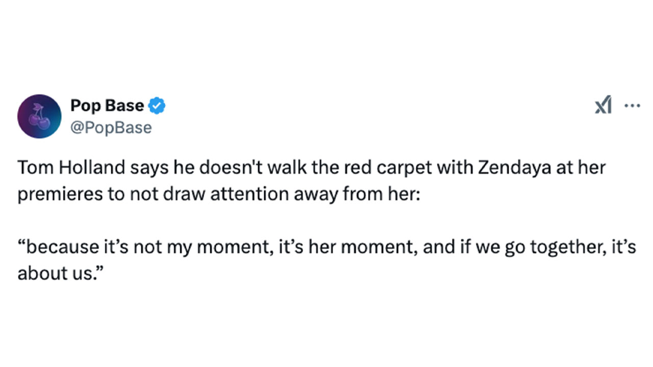 Tom Holland doesn't like walking red carpet with Zendaya X