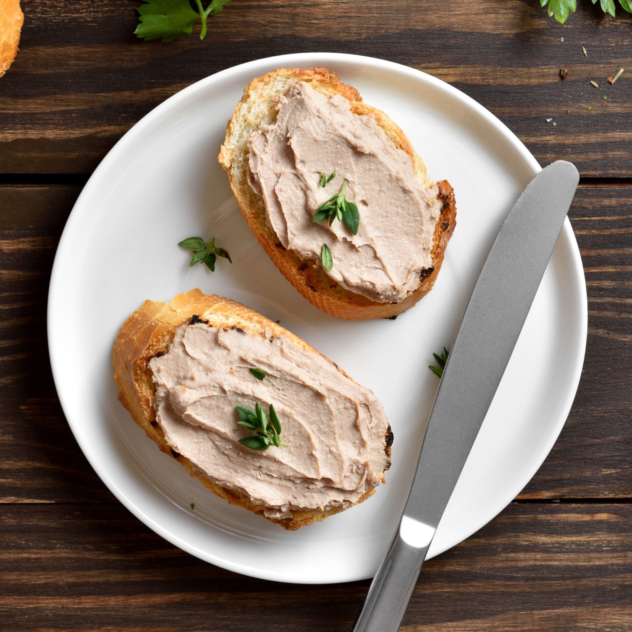 pate on bread