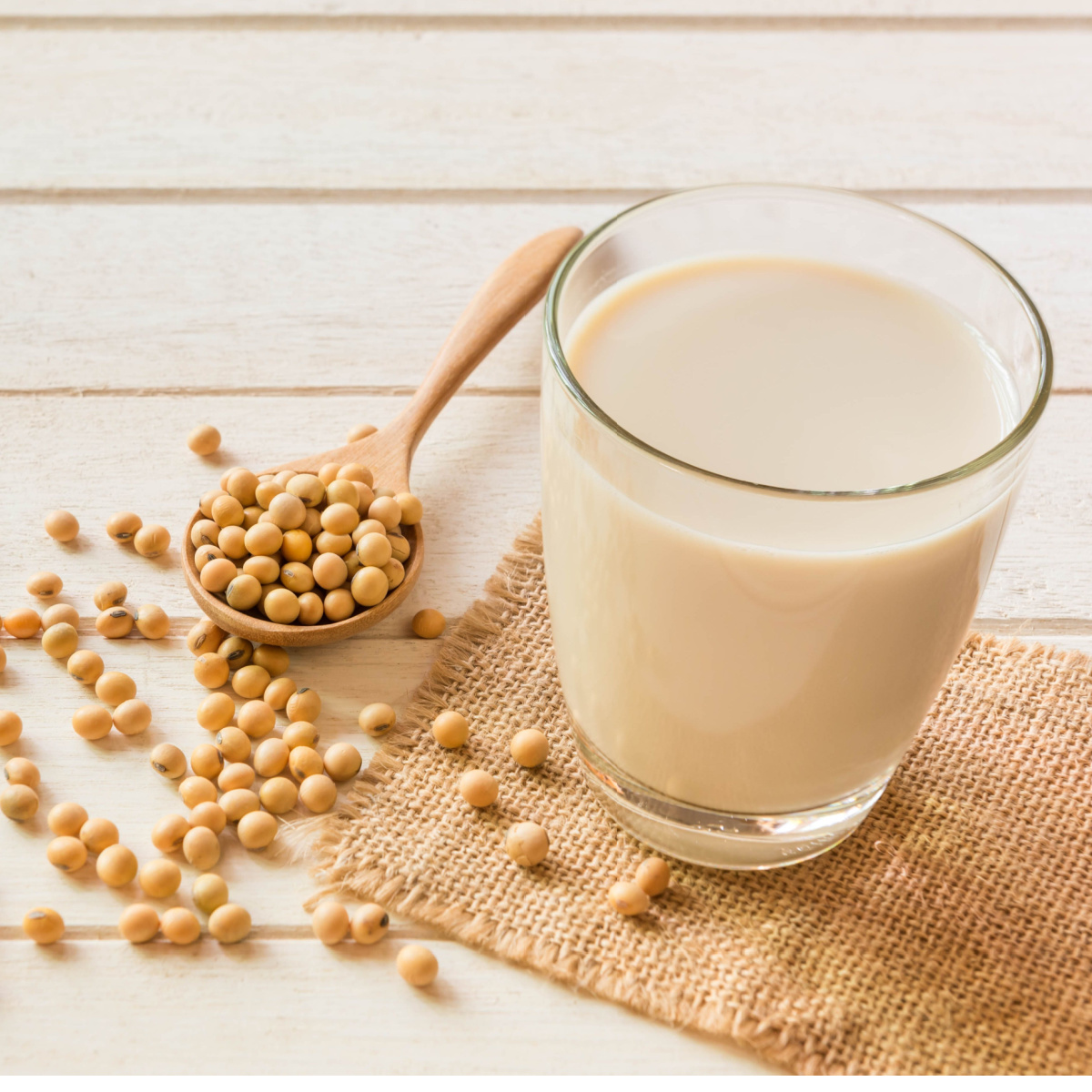 glass of soy milk