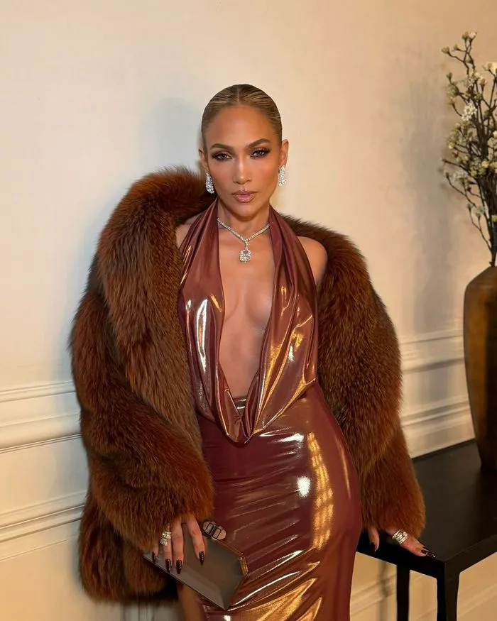 Jennifer Lopez before Clive Davis pre Grammy gala
