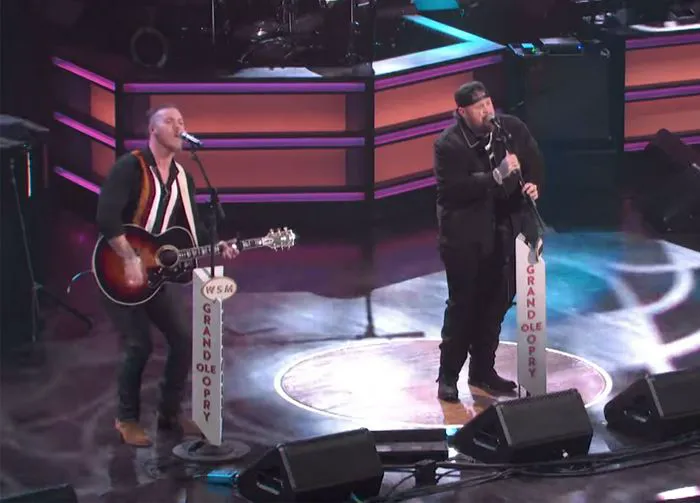 Jelly Roll and Brandon Lake perform Hard Fought Hallelujah Grand Ole Opry