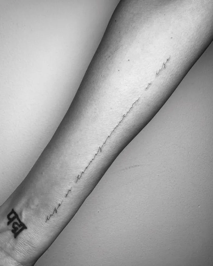 Jessica Alba Life is Transformation is Life tattoo
