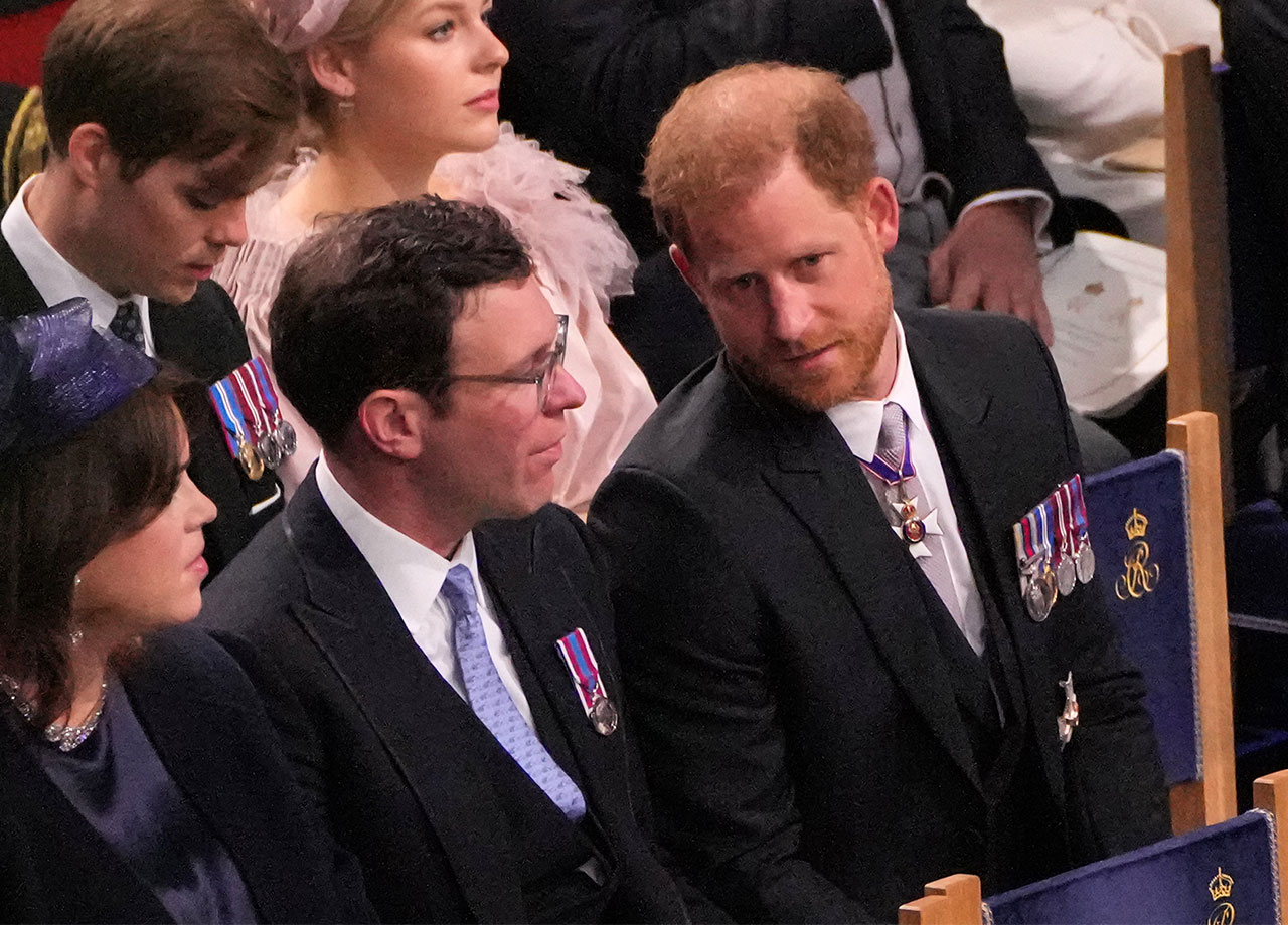 Prince Harry and Jack Brooksbank at King Charles' coronation