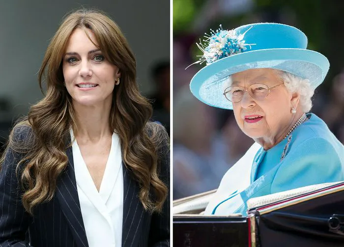 Kate Middleton and Queen Elizabeth II