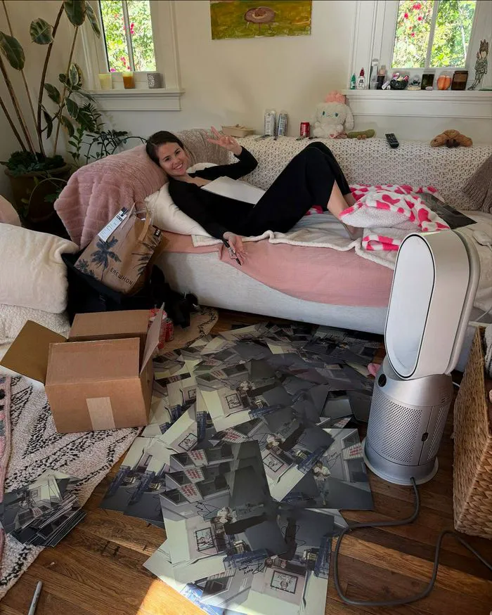 Selena Gomez lounging at home Instagram post