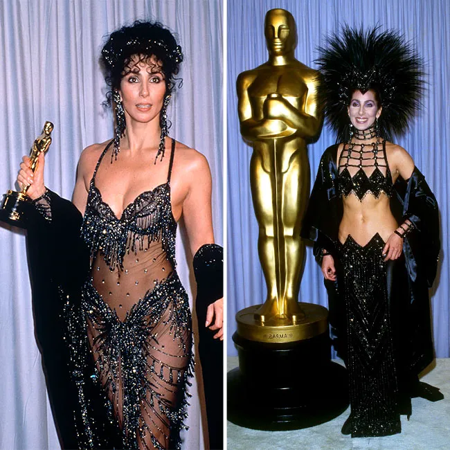 Cher at The Oscars 1987 and 1988