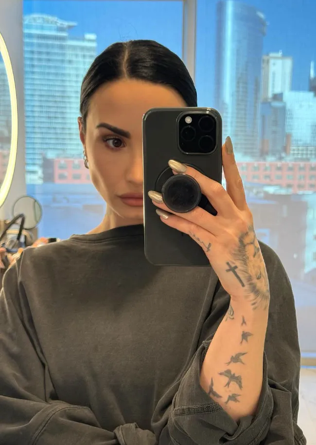 Demi Lovato mirror selfie
