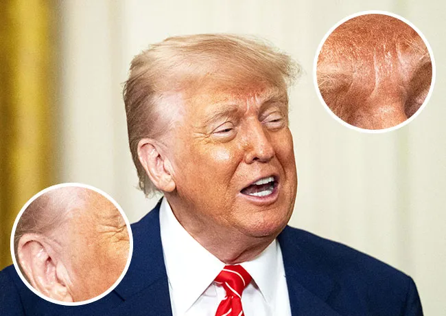 Donald Trump tan examined
