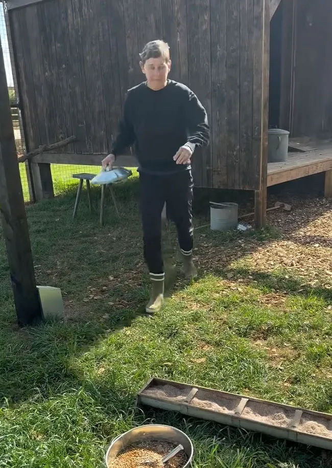 Ellen gardening