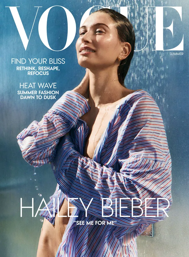 hailey bieber vogue cover