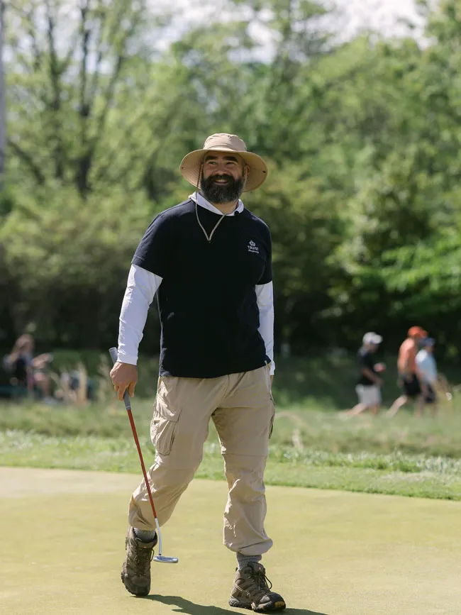 Jason Kelce at PGA Tour in Philadelphia