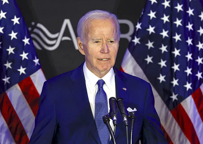 Joe Biden delivering a speech