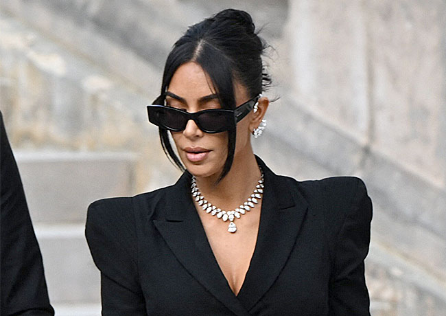 "Kim Kardashian leaving court after the trial for the 2016 robbery in France"